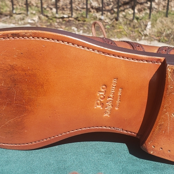 Polo Ralph Lauren Brenton brogues derbys dress shoes sz 11.5 D - Picture 10 of 15